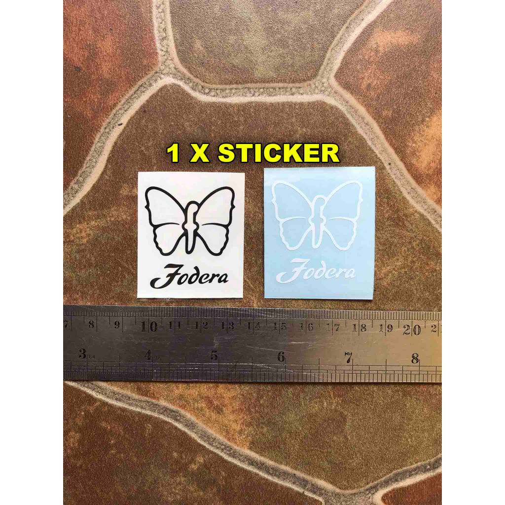 Logo Sticker Tempel Gitar Bass Fodera Headstock Akustik Elektrik Not Decal Waterslide Akustik Guitar