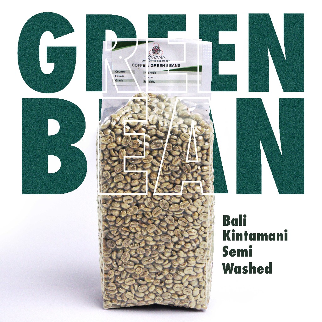 

Green Bean Arabika Bali Kintamani - Semi Washed 1 Kg