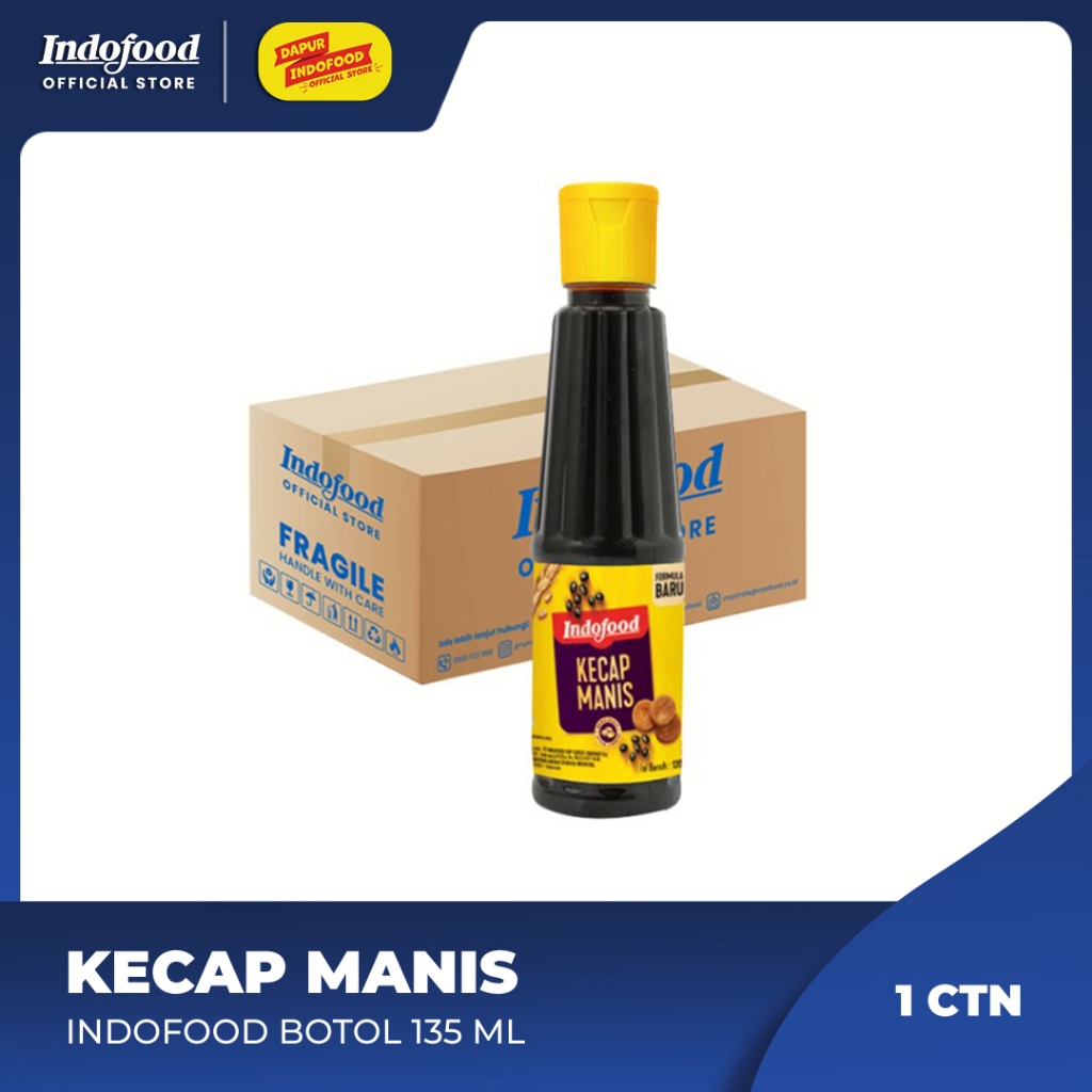 

1 ctn - Kecap Manis Indofood Botol 135 ml