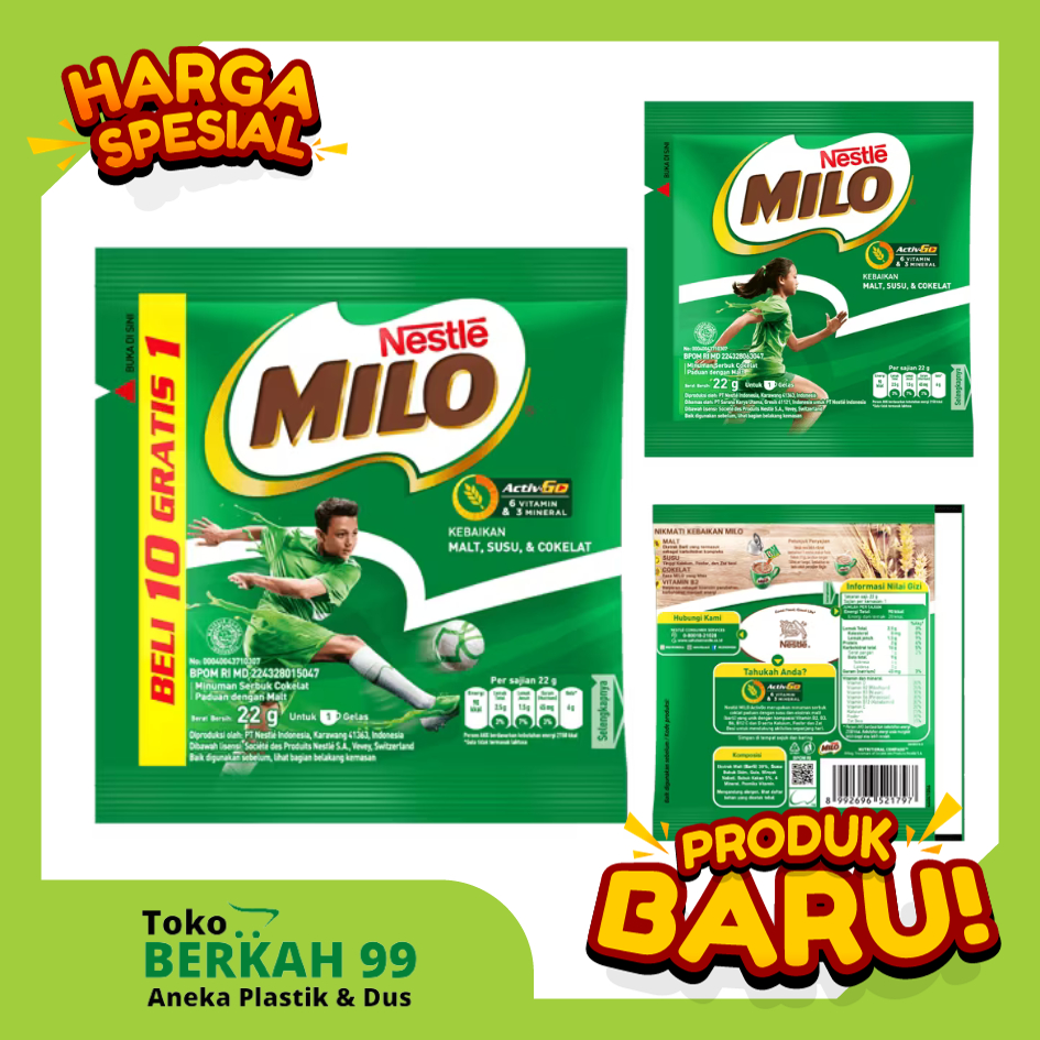 

MILO Cokelat Renceng isi 10 netto 22gram PROMO