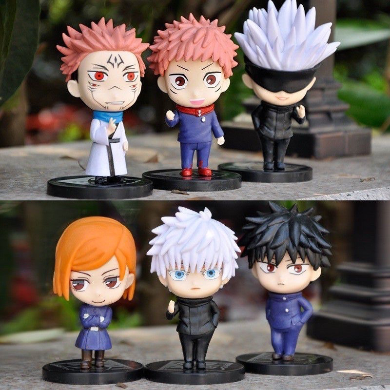 Action Figure Jujutsu Kaisen Chibi Gojo Itadori Sukuna Nobara Megumi