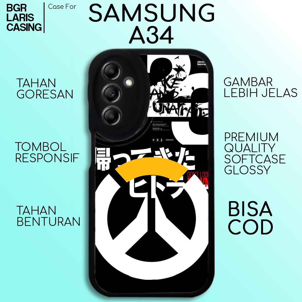 Case Samsung A34 Casing Samsung A34 [ Art 02 ] Hardcase Softcase Glossy