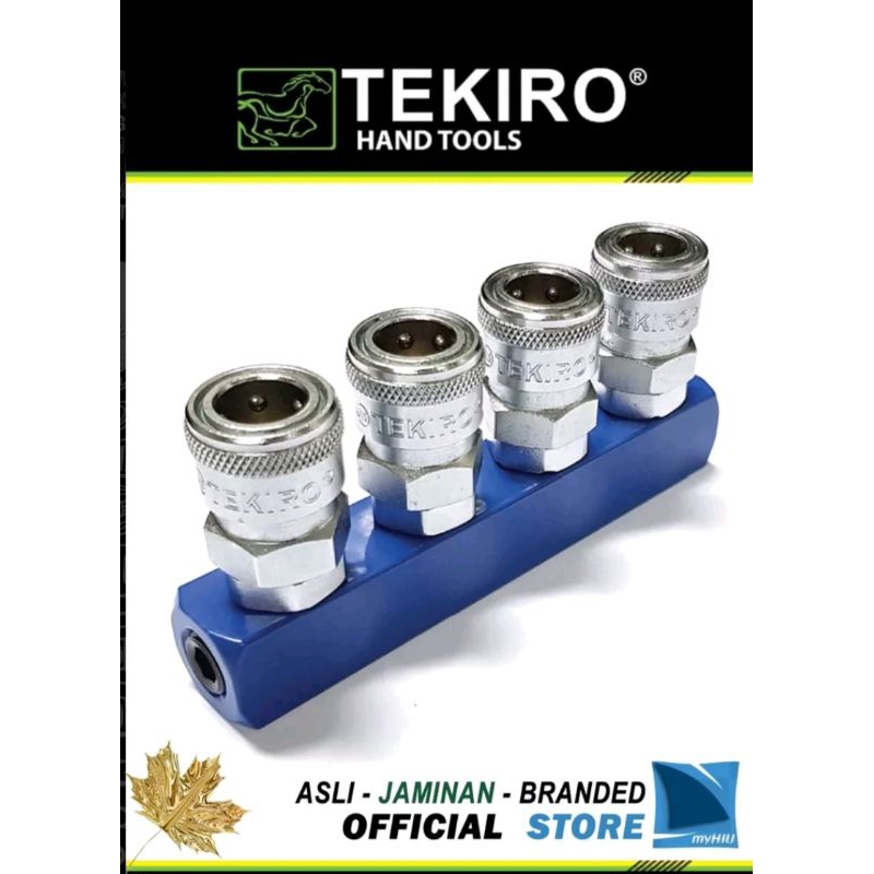 NEPEL SELANG ANGIN CABANG 4 TEKIRO / AIR QIUCK COUPLER FOUR WAY TEKIRO