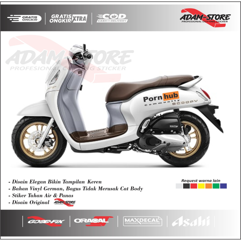 sticker stiker scoopy porn hub stiker motor honda scoopy stiker cutting honda stiker decal stiker va