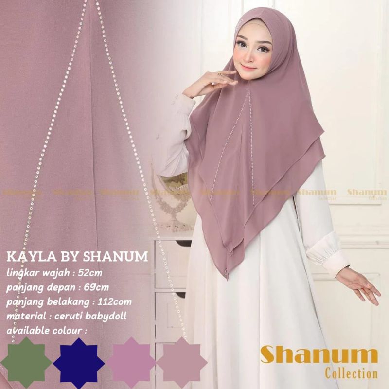 BERGO KHIMAR SHANUM PAYET MODEL LANCIP BAHAN CURUTY ATAU SIFON
