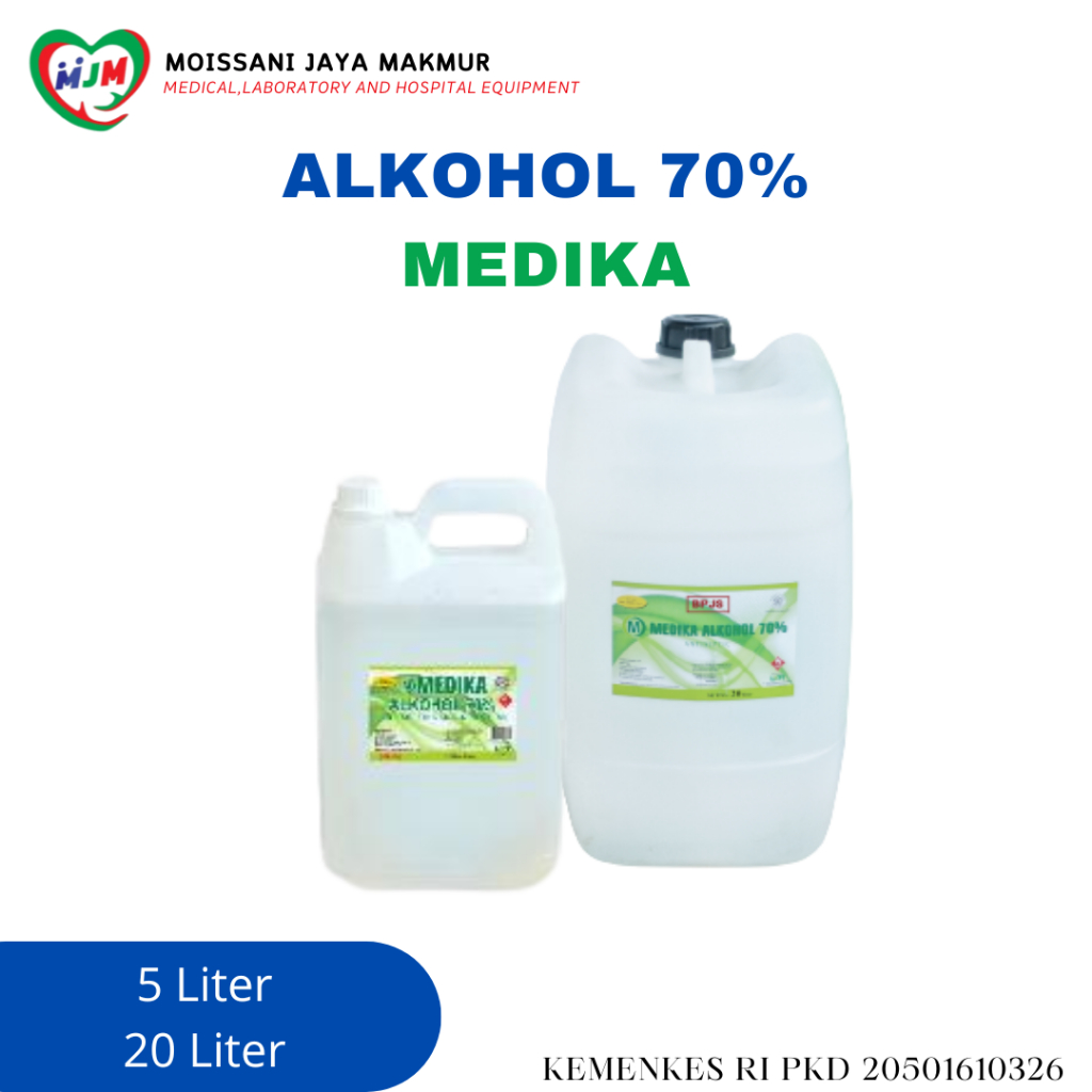 Alkohol 70% Medika Antiseptik Medika 5Liter 20Liter