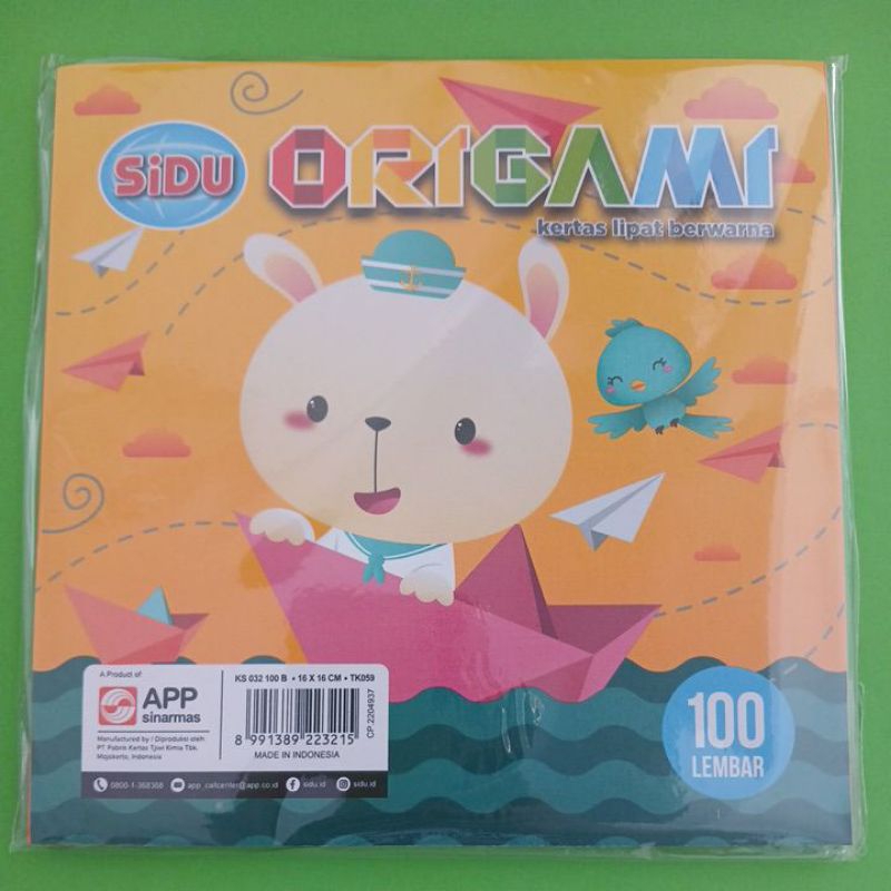 

Kertas Lipat Origami SINAR DUNIA 100 LEMBAR ukuran 16x16