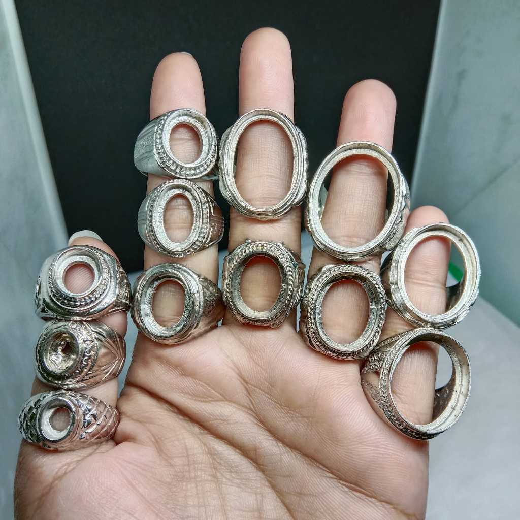 Ring alpaka silver tanam