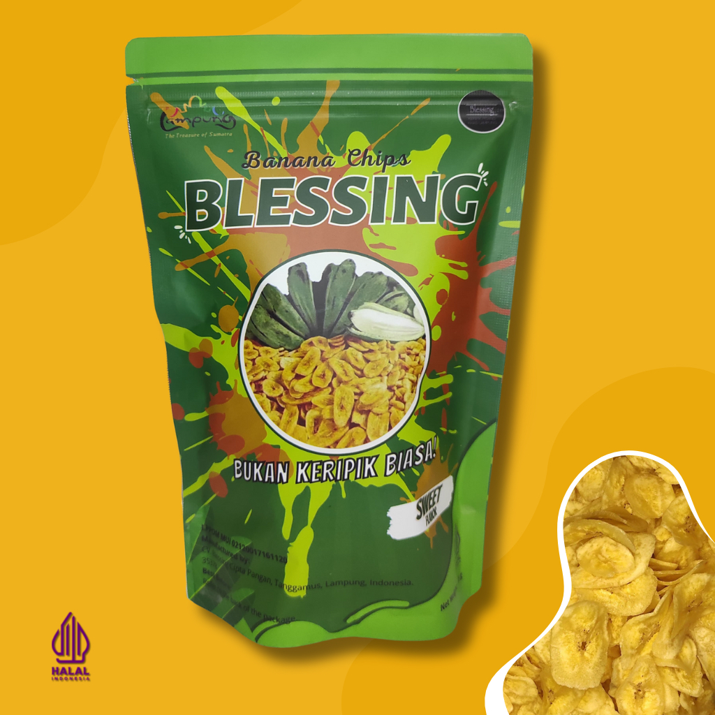 

Keripik Pisang Khas Lampung (Rasa Manis/Asin)- Blessing Banana Chips