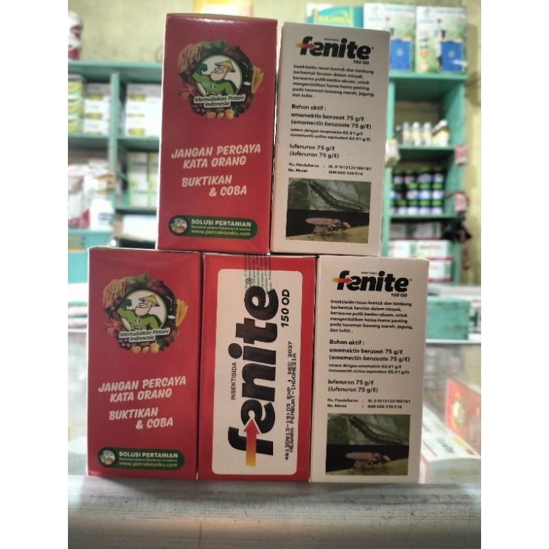 insektisida fenite 150 OD(100ml) 2 bahan aktif emamektin benzoat 75 g/l + lufenuron 75g/l