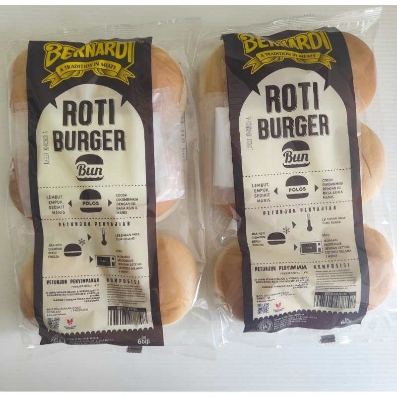 

Bernadi Roti burger polos isi 6