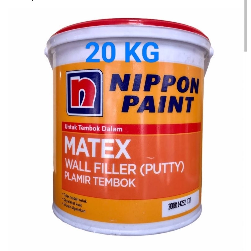 Nippon paint matex wall filler Putty 20kg,plamir tembok matex 20kg,plamur matex 20kg,dempul tembok m