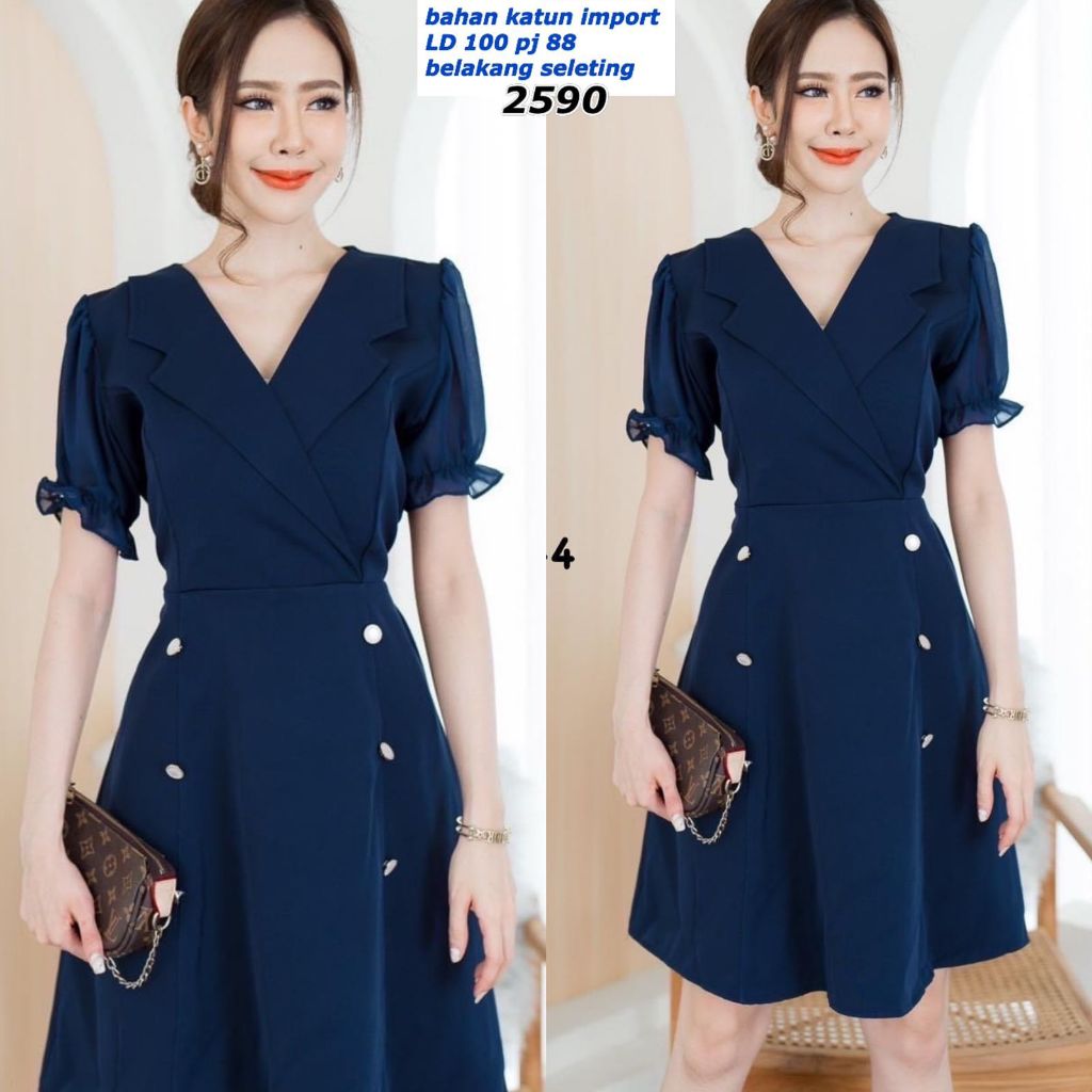 DAFASHIONSHOP / Dress / Dress Fashion / Dress Cewek / Dress Kekinian / Dress Ootd Korean / Ootd Baju