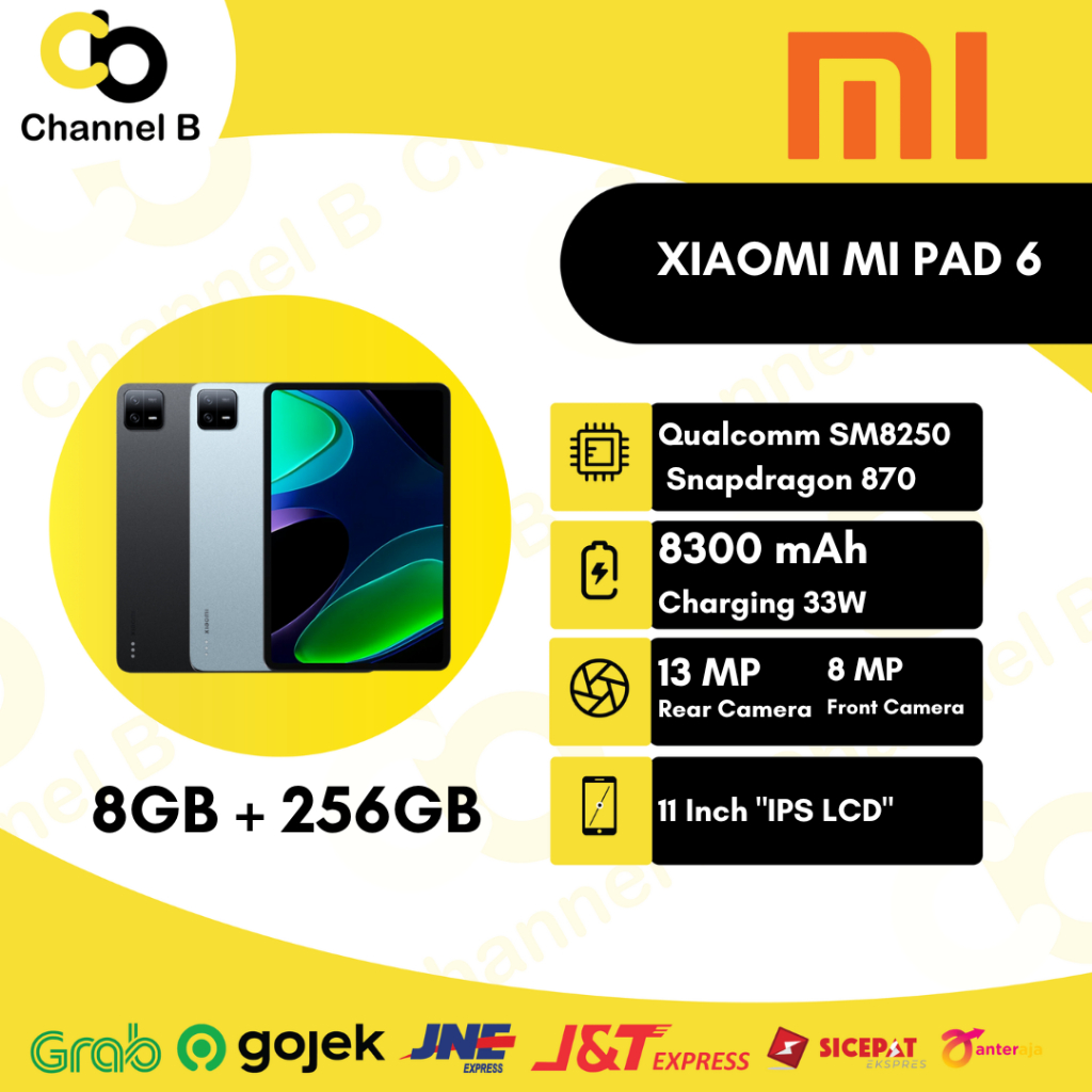 Xiaomi Mi Pad 6 - Tablet [ Ram 8GB + 256GB ] - Garansi Resmi