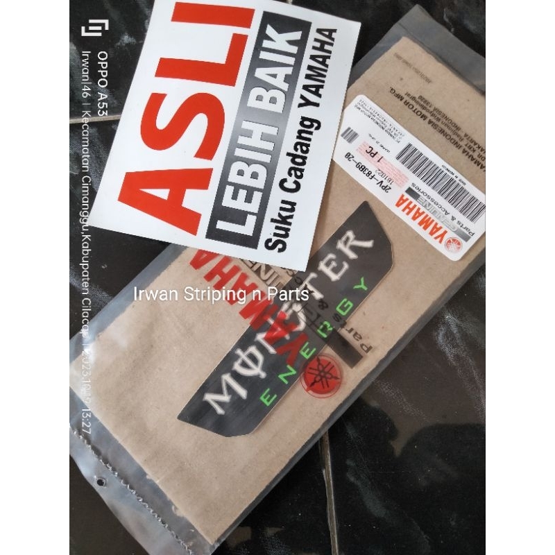 Sticker Stiker Striping Dada Depan Tengah ORIGINAL Yamaha MX King Monster GP 2019