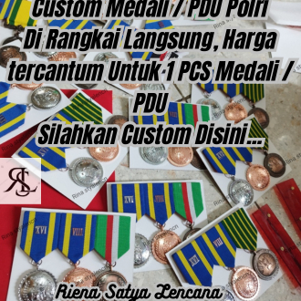 Custom PDU / Medali Polri - Harga Tercantum untuk 1 Pcs Medali / PDU