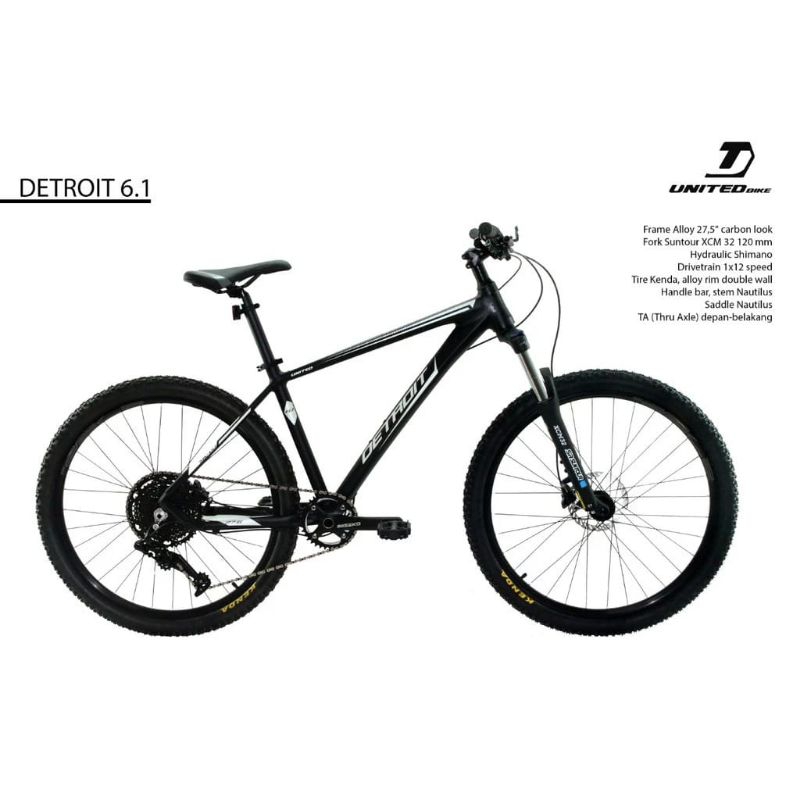 SEPEDA GUNUNG MTB UNITED DETROIT 6.1 27.5 INCH