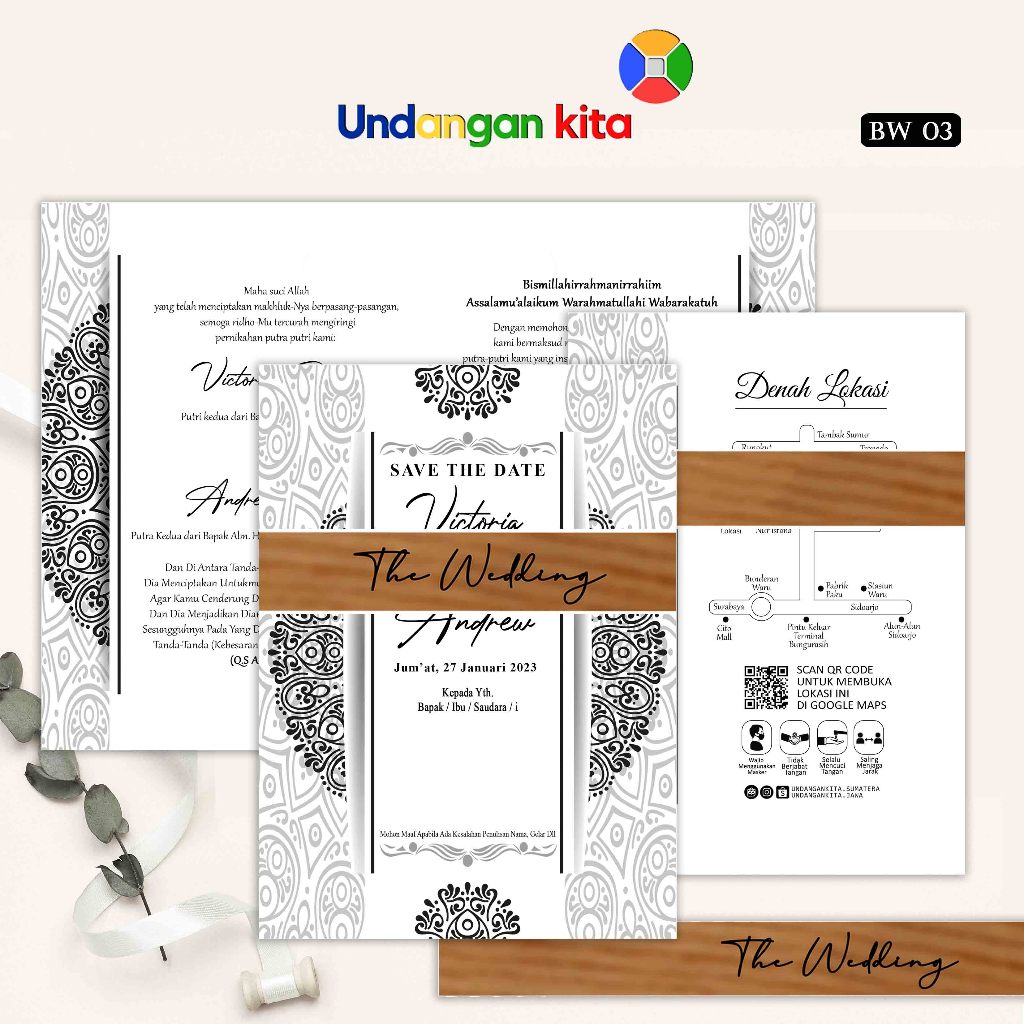 

Undangan Pernikahan Black & White Sabuk BC TIK 150 GSM Murah Elegan Rustic Termurah Di Indonesia Undangan Kita Surabaya