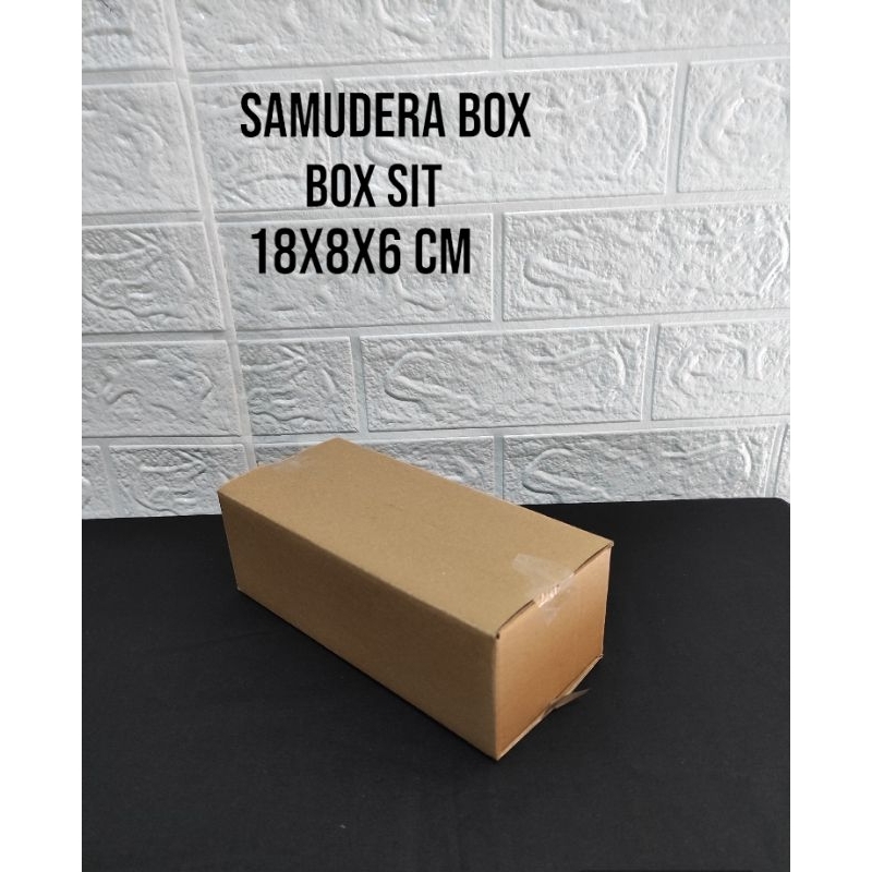 

kardus karton box uk. 18x8x6 cm... ST (SHEET) SINGGLE WALL POLOS
