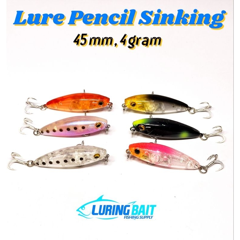 lure pencil sinking cocok untuk hampala