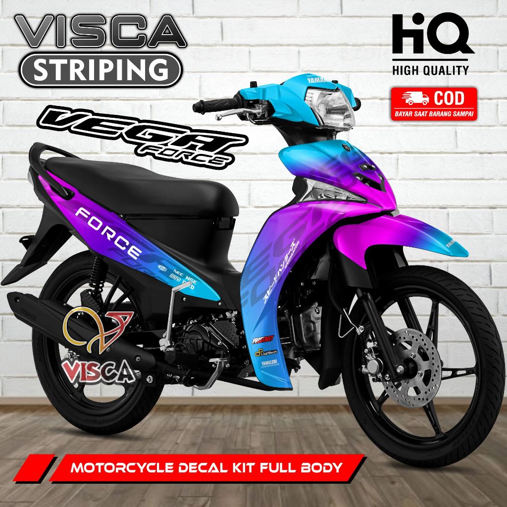 Decal Vega Force - Stiker Vega Force - Dekal Vega Force Full Body - Striping Vega Force Variasi - De