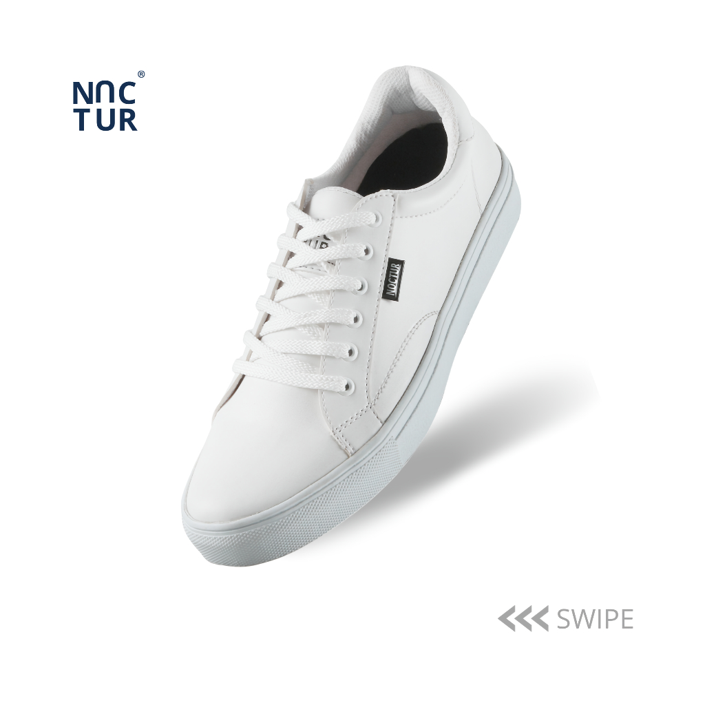 NOCTUR - Sepatu Pria Putih Casual Full White N-601