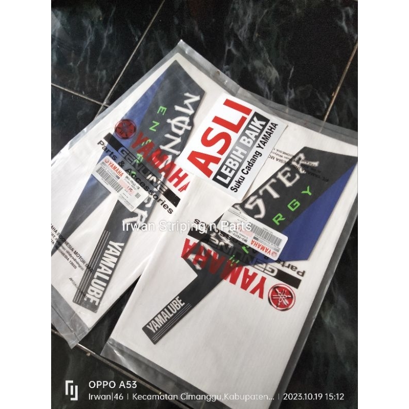 Sticker Stiker Striping Undercowl ORIGINAL Yamaha R15 Monster GP 2020