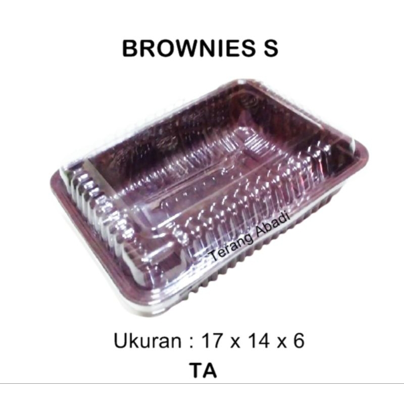 Mika Brownies S Coklat & pink Per 10 Pcs/Mika Brownies/Mika Bento kecil/