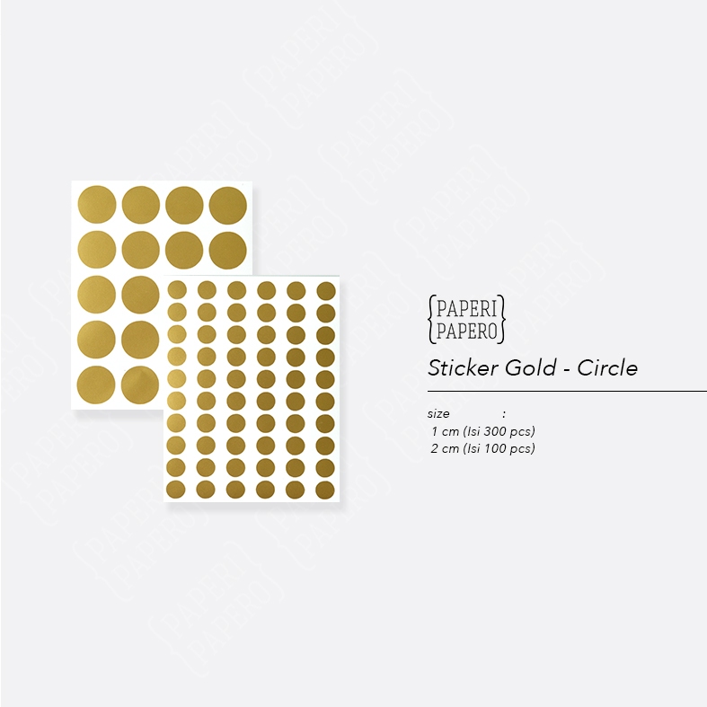

Sticker Gold Circle Oracle / Segel Label Emas