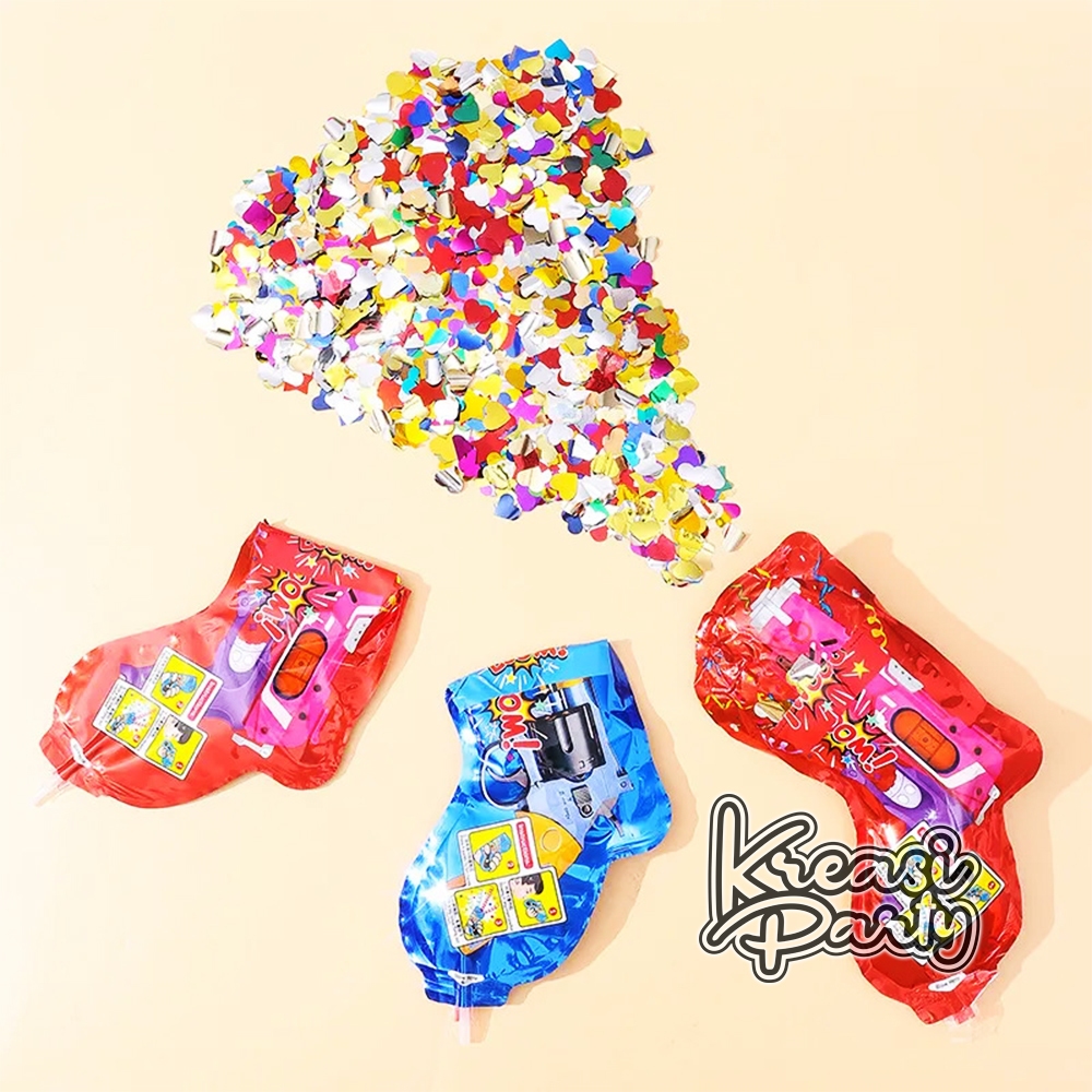 KONFETTI POPPER / CONFETTI GUN / PARTY POPPER / PISTOL CONFETTI