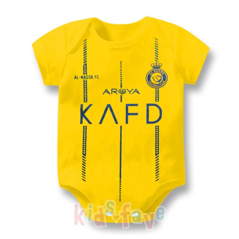 Baju Jumper Bola Bayi AL-Nassr FC 0-12 Bulan / Jersey Bola Bayi Laki Perempuan (JP01)