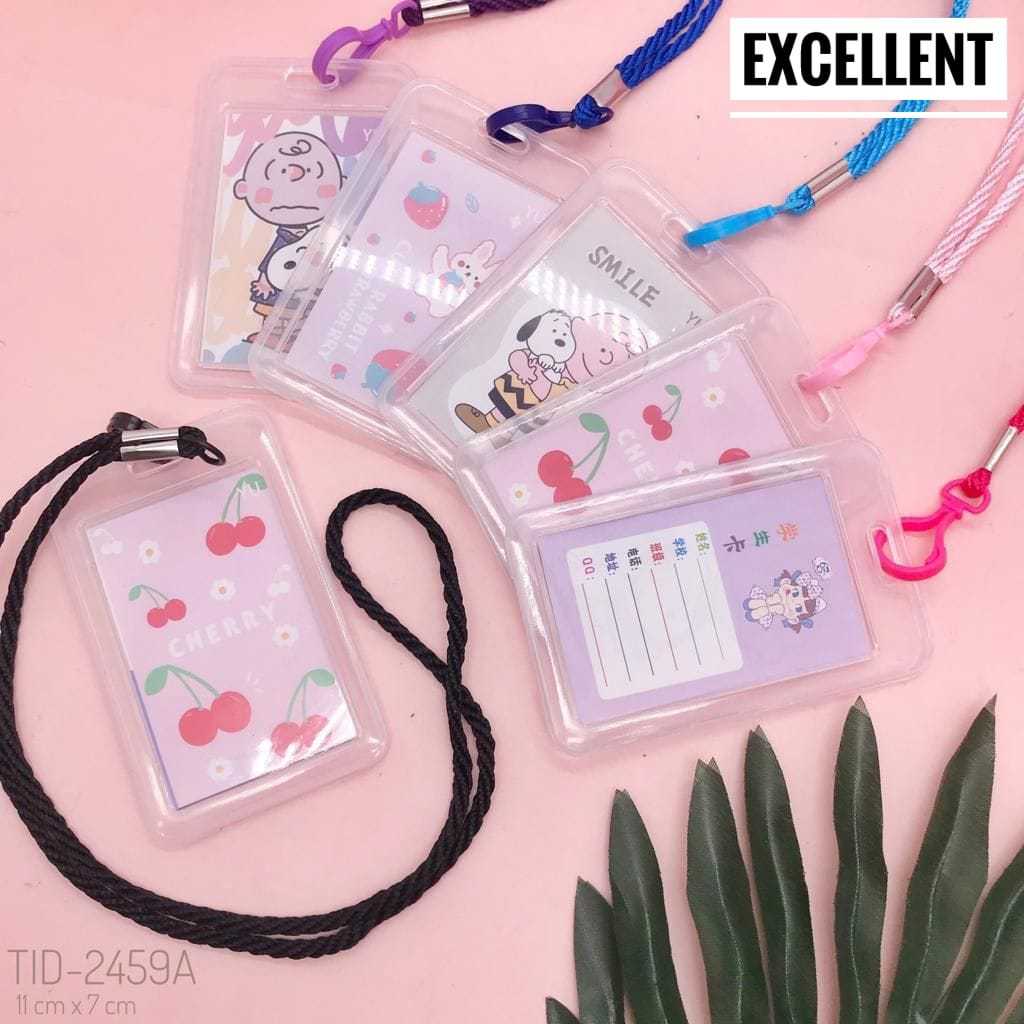 

EXCELLENT KIDSWEAR-GANTUNGAN TALI KARTU AKSES KANTOR MRT BUSWAY LANYARD CARD HOLDER Tali Bulat