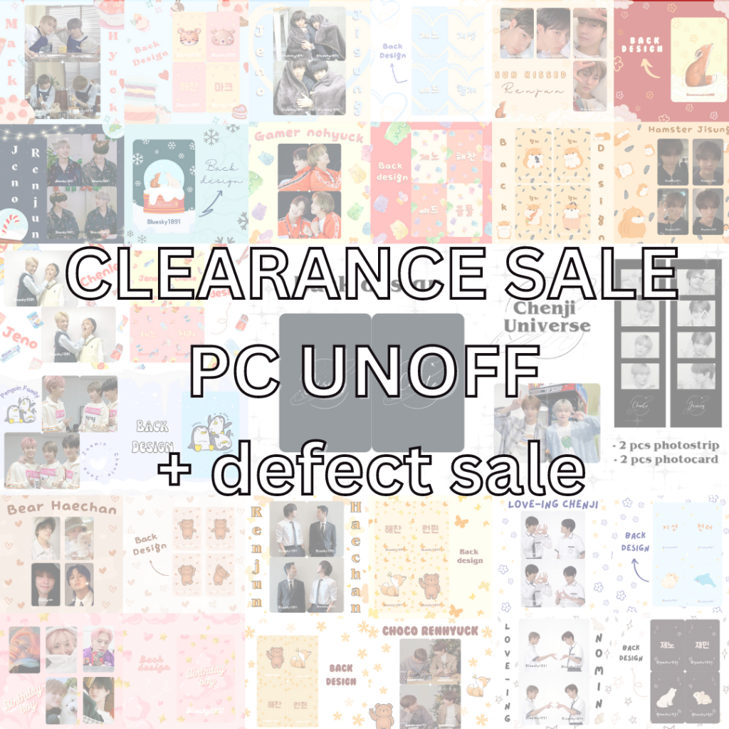 Clearance sale pc unoff set markhyuck nosung chenji nomin renhyuck