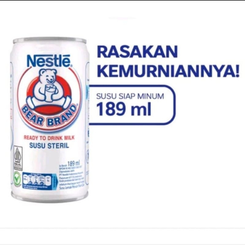 

Susu Beruang Susu Kaleng Susu Steril - 189ml