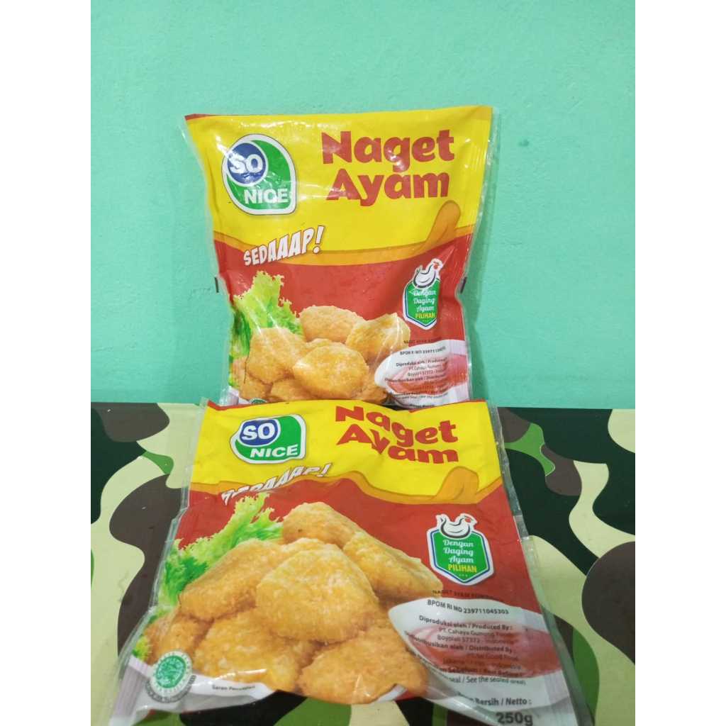 

SO NICE NUGGET AYAM 250 GR