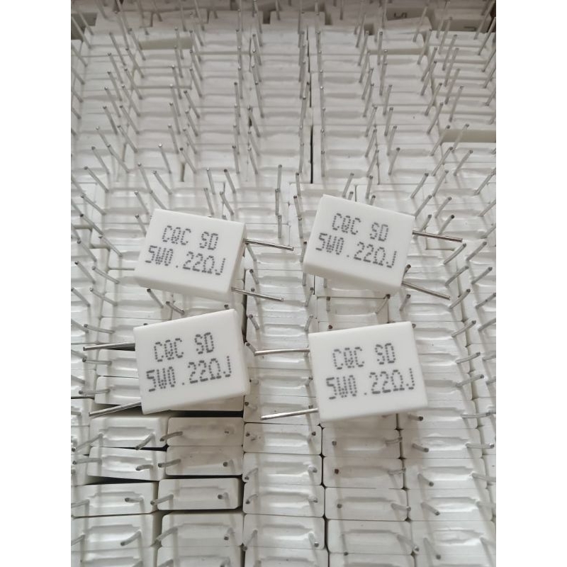 ( 5 pcs ) r kapur 0.22ohm 5w gepeng , r kapur gepeng 0.22ohm 5w , r kapur gepeng 5w 0.22ohm