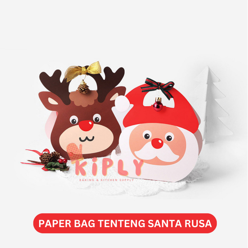 

Paper Bag Tenteng Santa/Rusa/Paper Bag Merry Christmas/Souvenir Merry Christmas/kado Natal