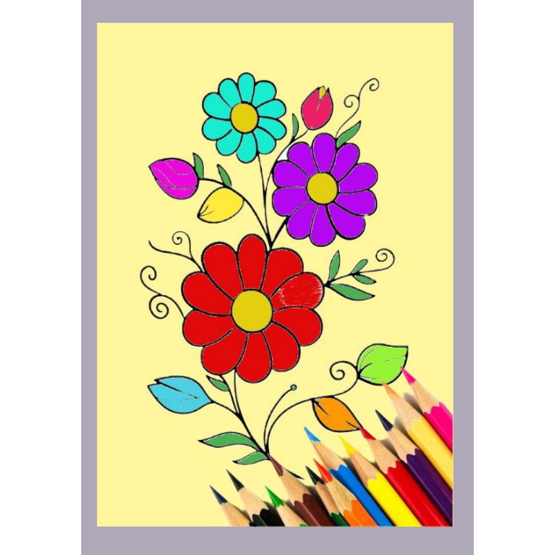 

mewarnai / gambar / bunga / coloring sketsa