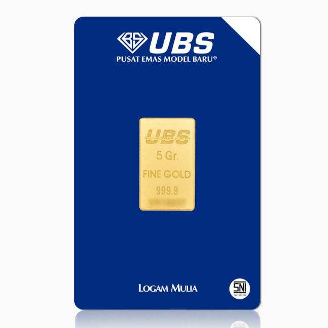 PAYLATER LM EMAS UBS 5 gram, LOGAM MULIA TERBARU