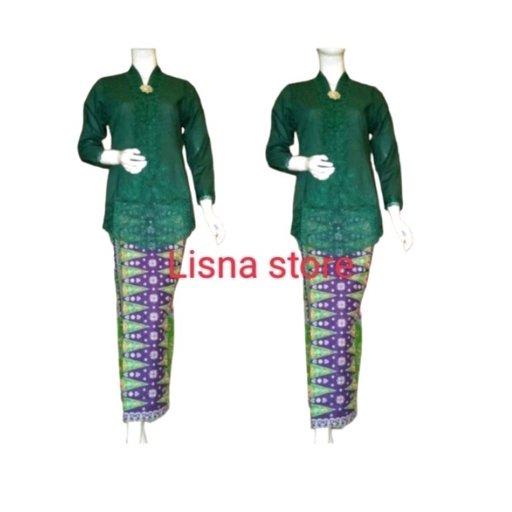 set kebaya encim bordir timbul//kebaya encim betawi