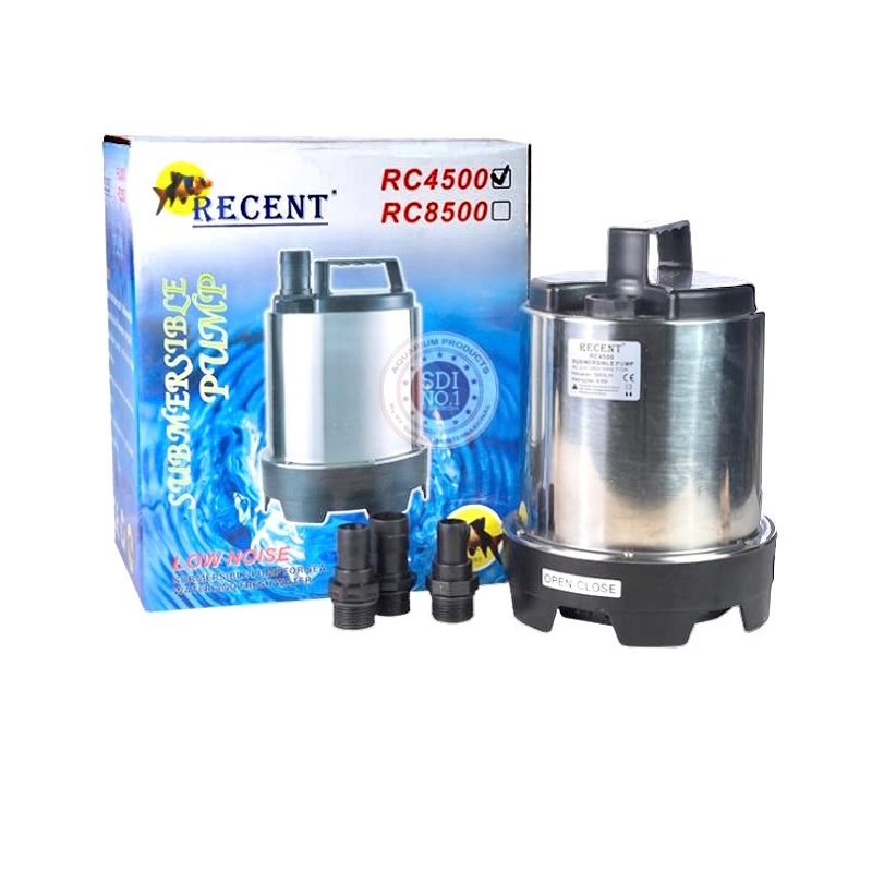 POMPA CELUP STAINLESS KOLAM BESAR AIR AQUARIUM AKUARIUM KOLAM IKAN RECENT RC AA 4500 STAINLESS STEEL