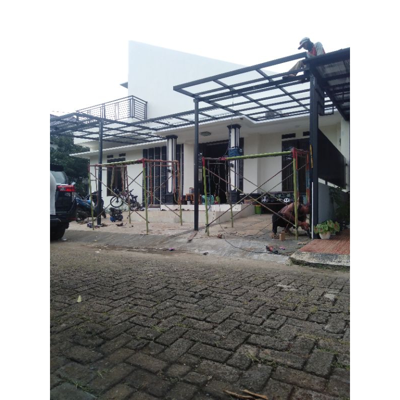 kanopi atap alderon Doble dan alderon RS