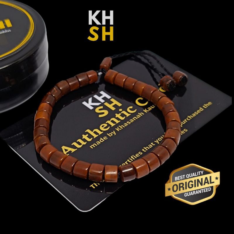 Gelang Tasbih Kokka kaukah Asli besertifikat motif Marjan
