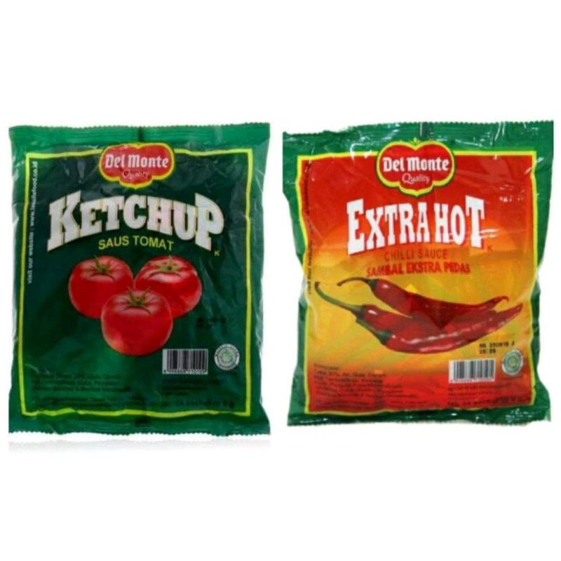 

delmonte saos tomat dan sambal extra pedas pck 24x9g