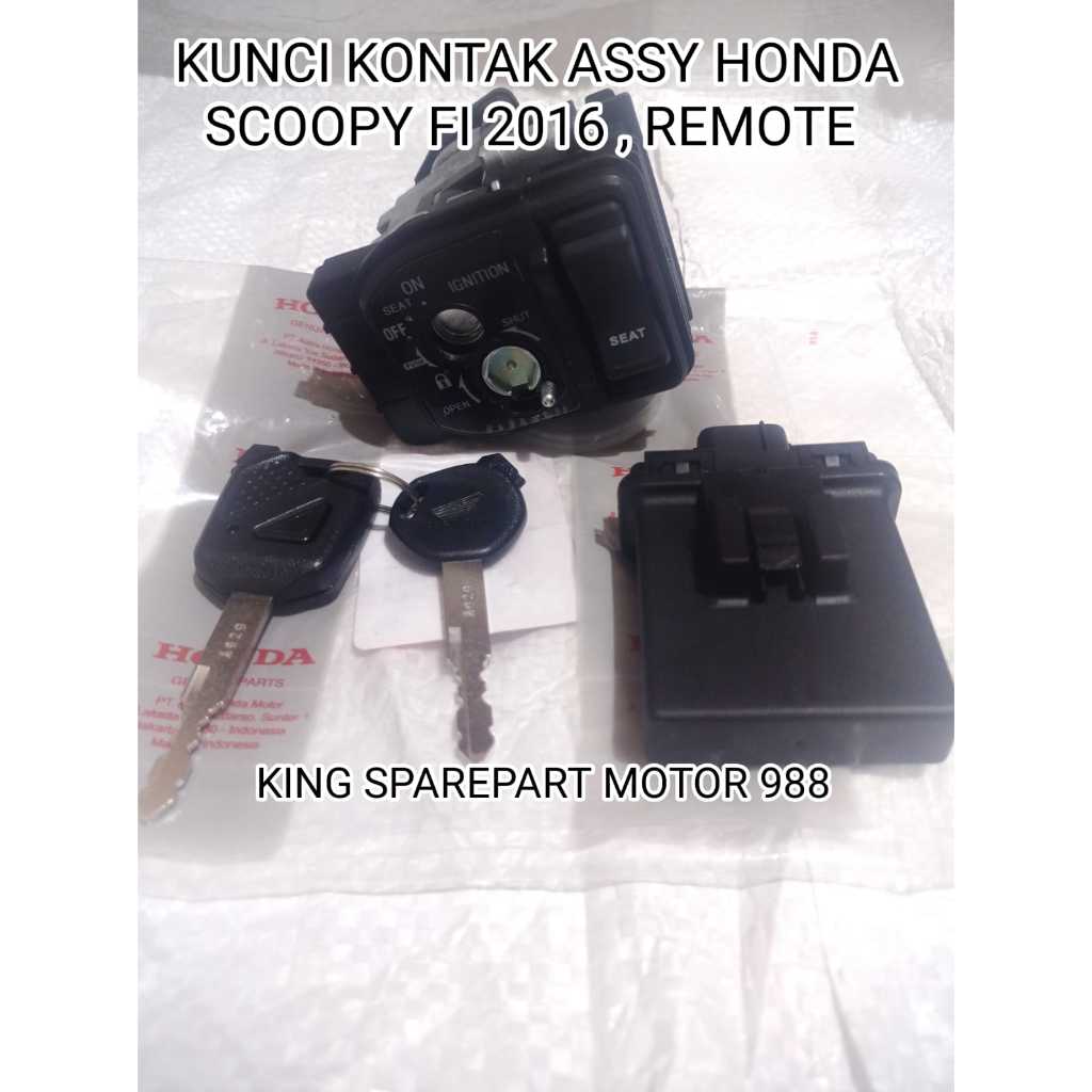 KUNCI KONTAK SET SCOOPY FI 2016 REMOTE KEY SET SCOOPY FI 2016 REMOTE