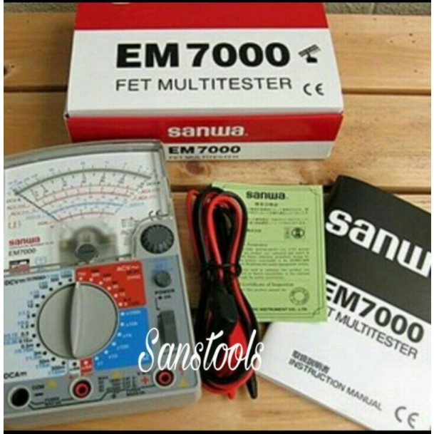 SANWA EM-7000 ANALOG MULTIMETER MULTITESTER MANUAL EM7000 ASLI Berkualitas