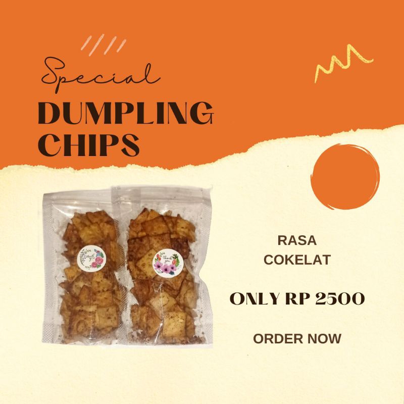 

Dumpling Chips Cokelat
