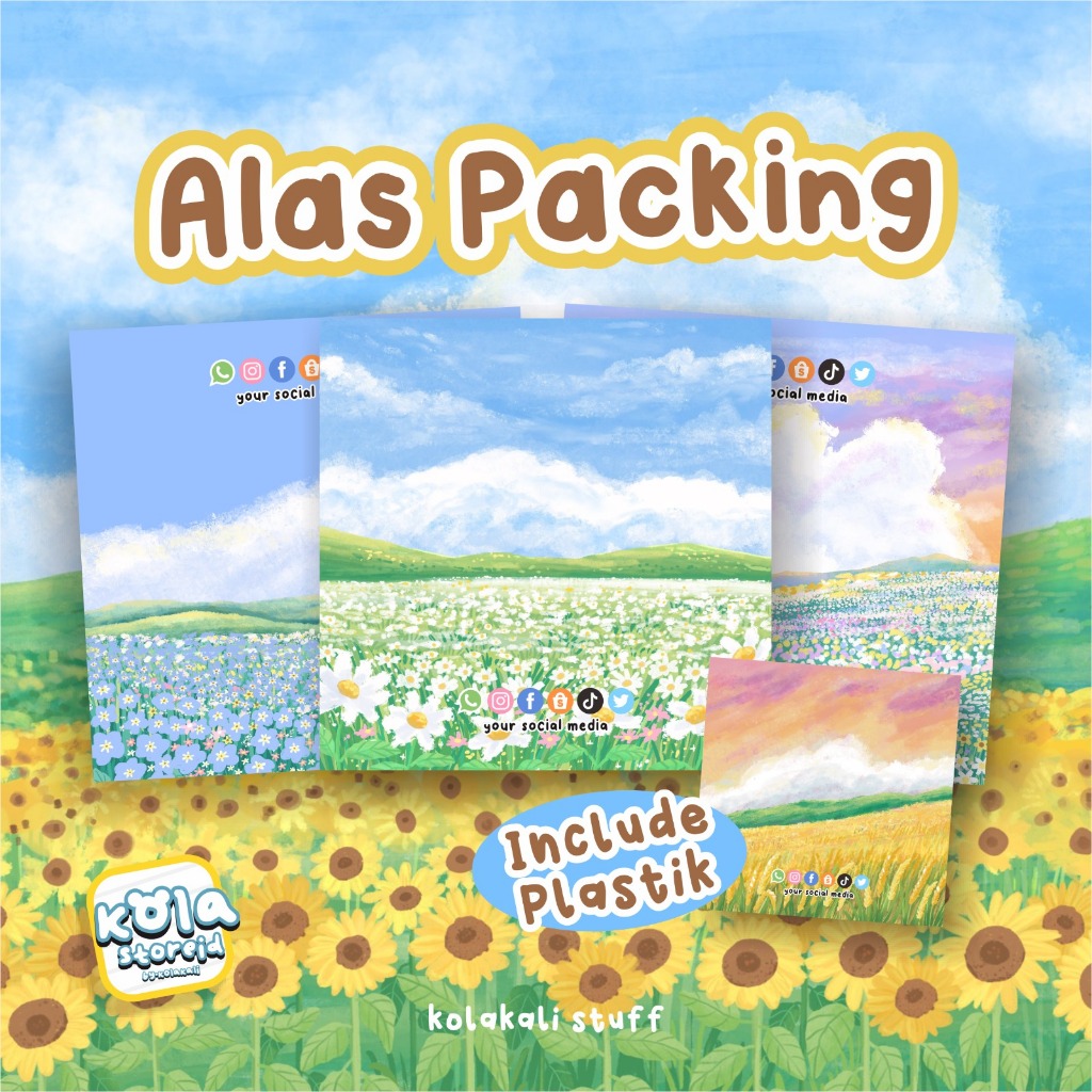 

[INCLUDE PLASTIK] ALAS PACKAGING BEAUTIFUL LANDSCAPE EDITION | ALAS GELANG | ALAS PHOTOCARD | KERTAS PACKING FREEBIES | ACCESORIES | CINCIN GELANG | CUSTOM PACKAGING | ALAS PACKING PHOTOCARD