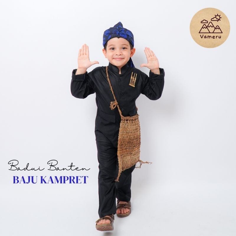VAMERU - BAJU ADAT BADUY BADUI ANAK BANTEN LAKI LAKI BAJU KAMPRET