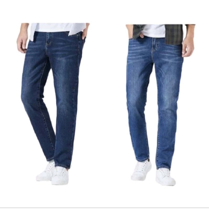 Celana panjang pria slim  cut label